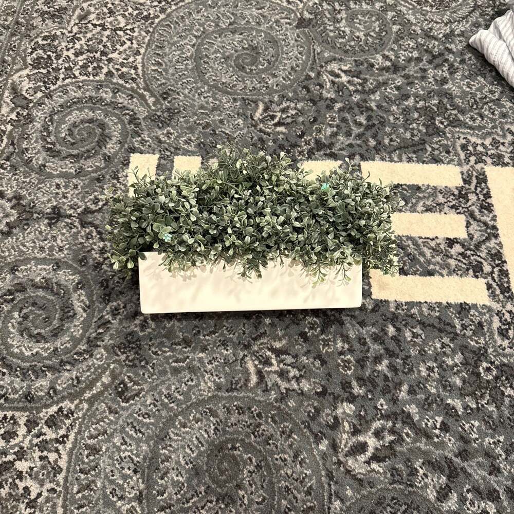 Artificial Eucalyptus in Rectangular Pot Planter Box